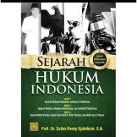 Sejarah hukum Indonesia : Seri Sejarah Hukum