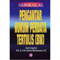 Pengantar hukum perdata tertulis (BW)