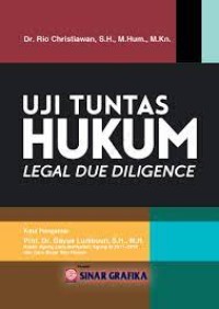 Uji tuntas hukum = legak due diligence