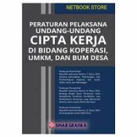 Peraturan pelaksanaan Undang-Undang Cipta Kerja di bidang koperasi, UMKM, dan BUM desa
