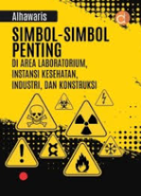 Simbol-simbol penting di area laboratorium, instansi kesehatan. industri dan kontruksi