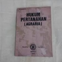Hukum pertanahan (agraria)