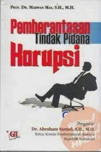 Pemberantasan tindak pidana korupsi