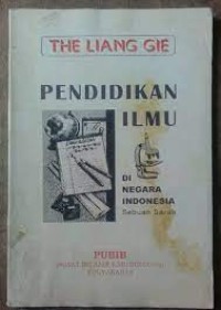 Pendidikan ilmu di negara indonesia sebuah saran