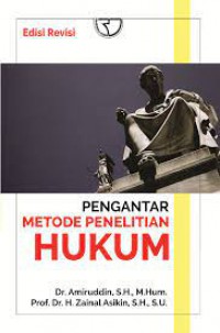 Pengantar metode penelitian hukum