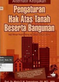Pengaturan hak atas tanah beserta bangunan