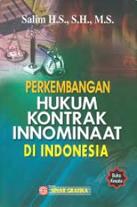 Perkembangan hukum kontrak innominaat di indonesia